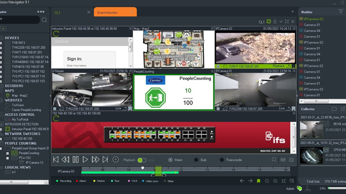 TruVision Navigator and TVRMobile app: free interfaces to TruVision video and IFS network switches